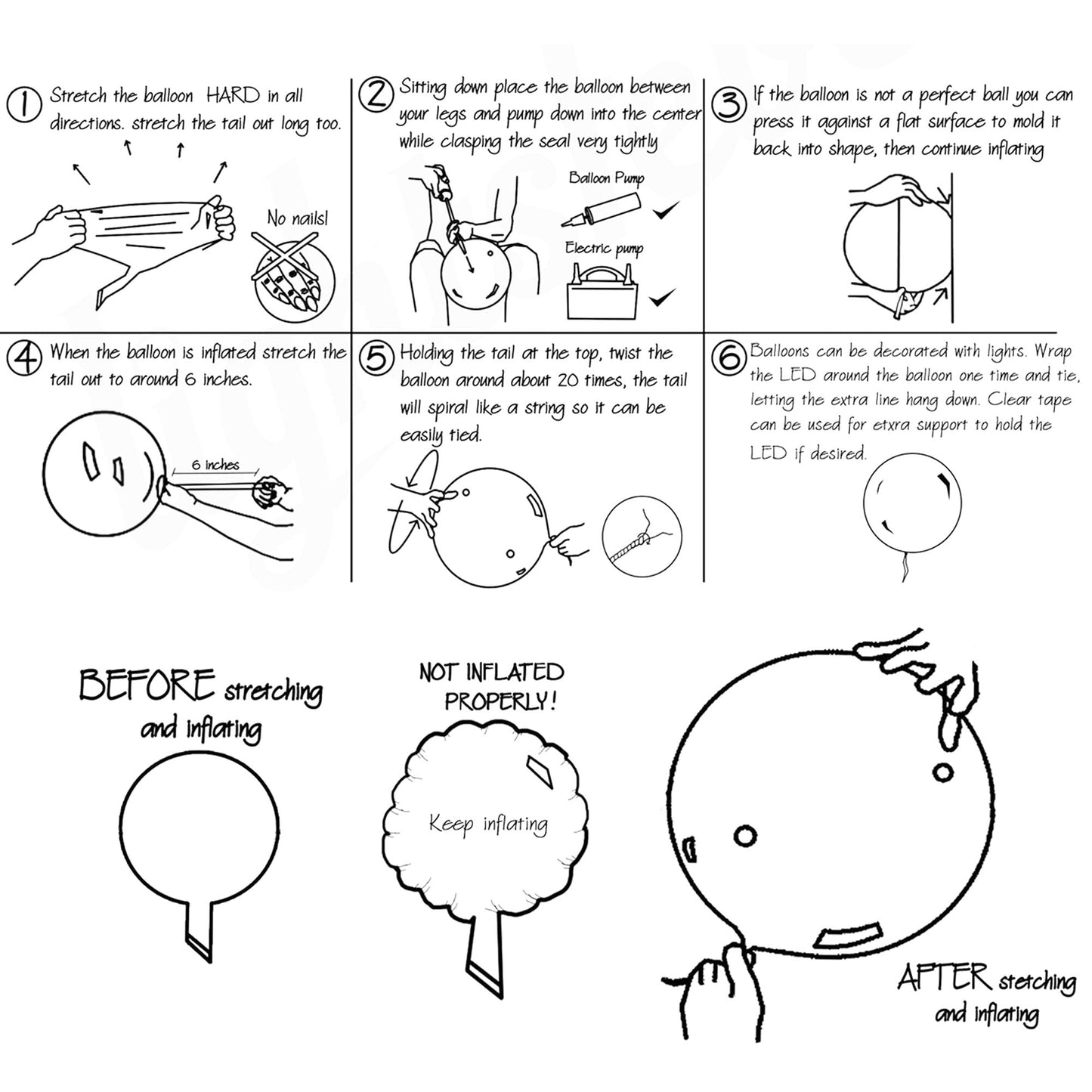 Clear 22 inch bobo balloons 50pc
