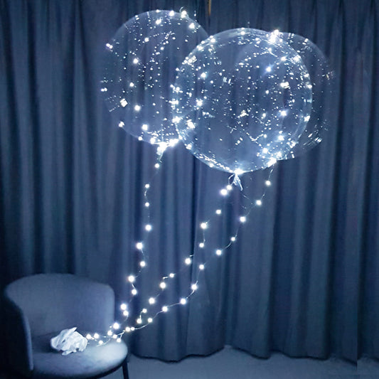 Clear medium size bobo balloons 50pc – lightsfever